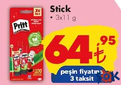 PRİTT STİCK YAPIŞTIRICI 3'LÜ fiyat ve kampanya bilgisi